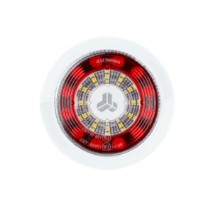ROUNDmann L Nebelschluss-Rückfahrleuchte Einbau mit Logo