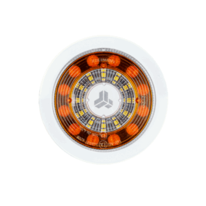 ROUNDmann L Vordere Blinkleuchte Einbau mit Logo